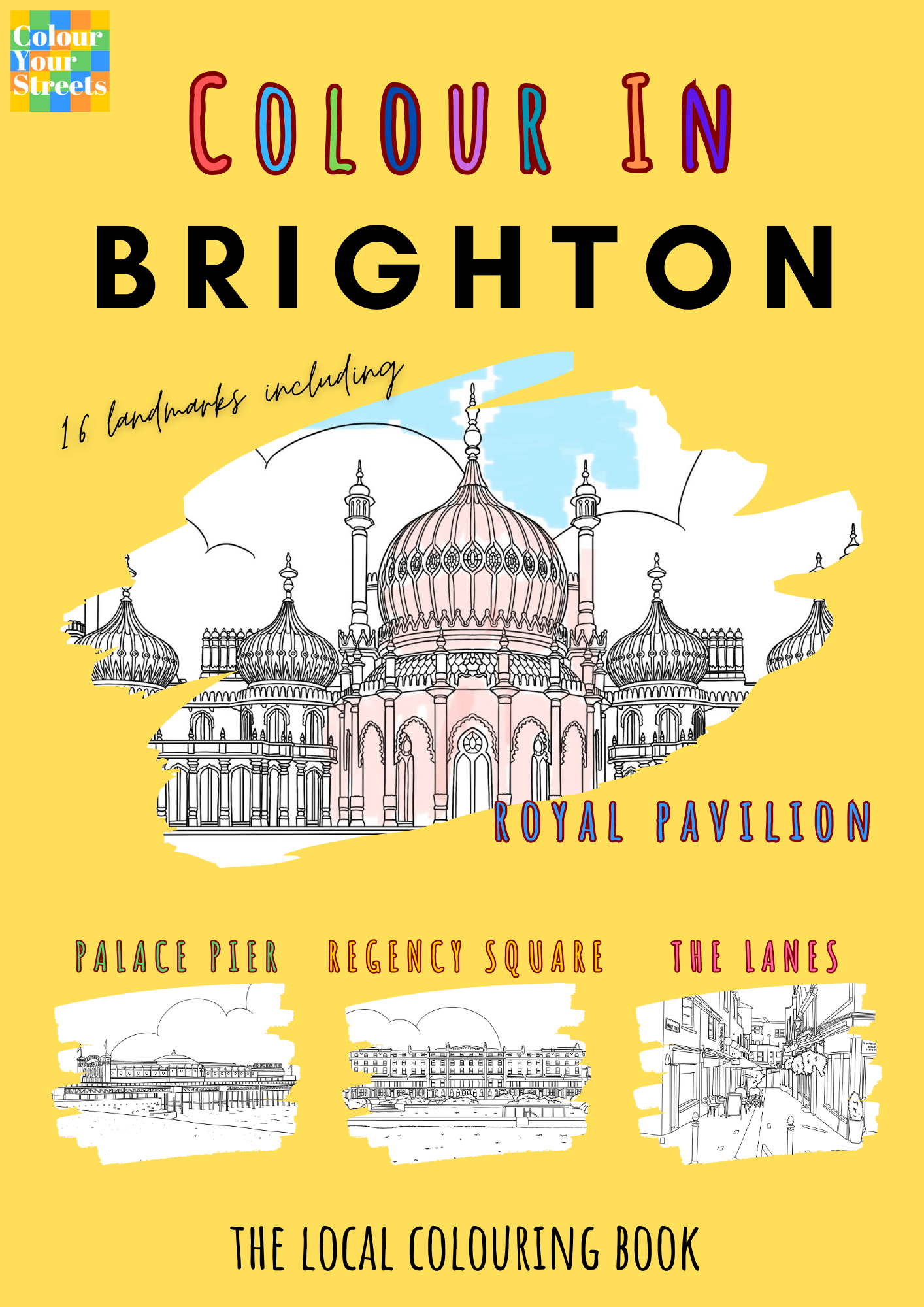 Brighton colouring book front cover
