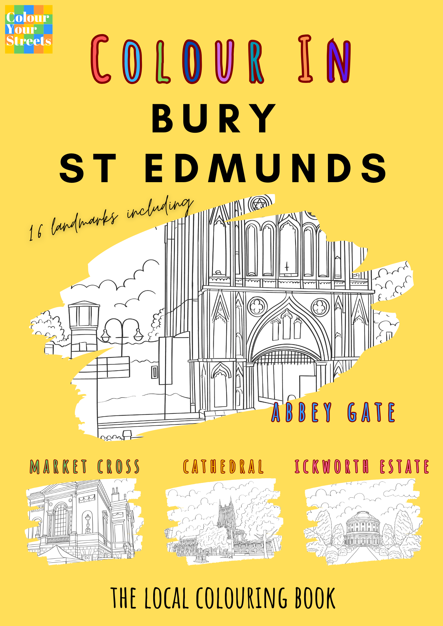 Bury St Edmunds Colouring Book (A4)