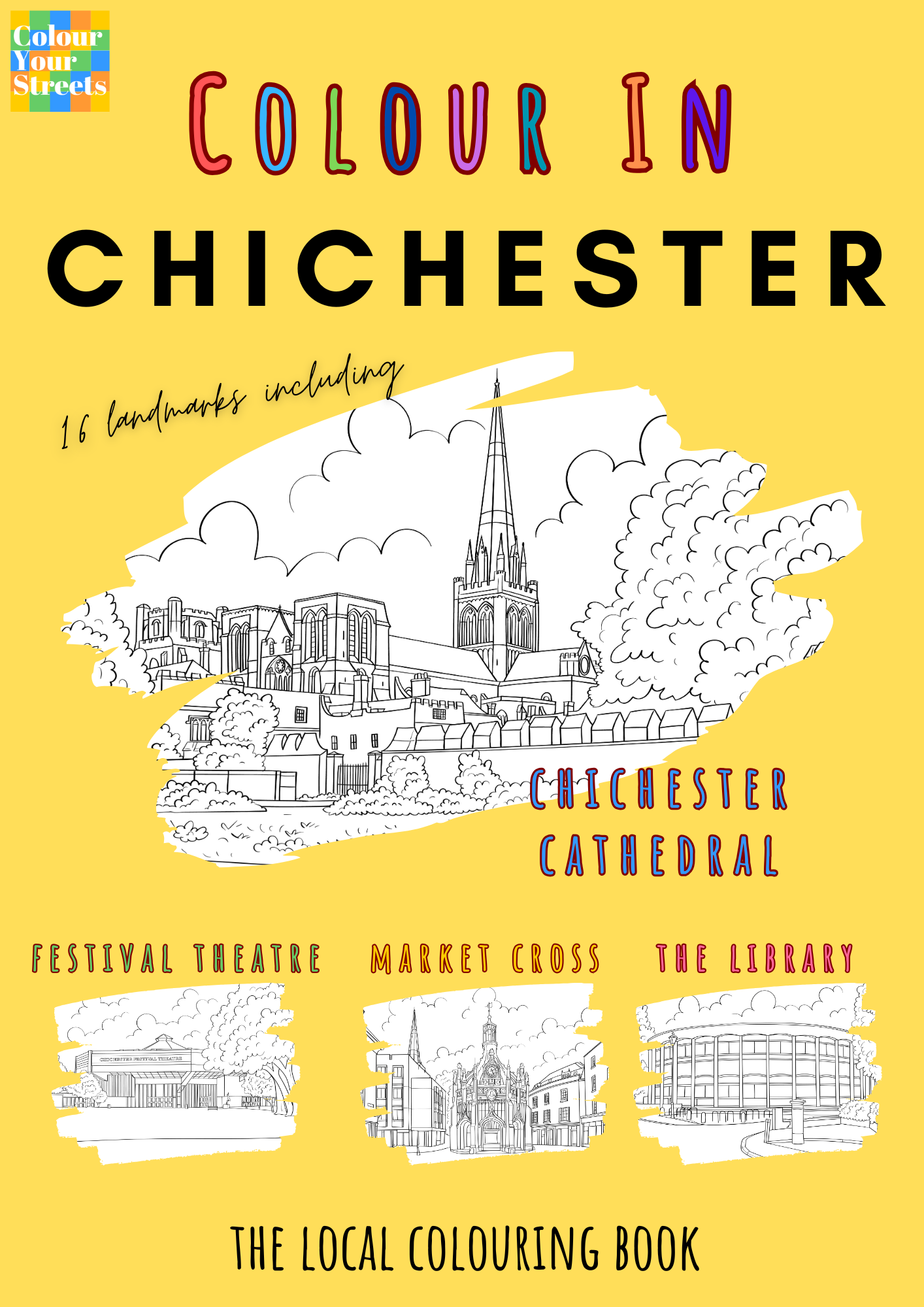 Chichester Colouring Book Front Cover