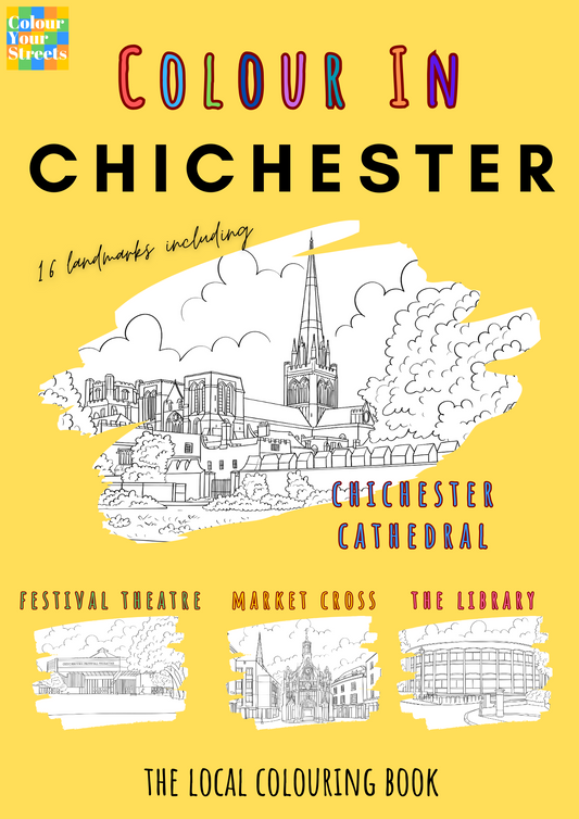Chichester Colouring Book Front Cover