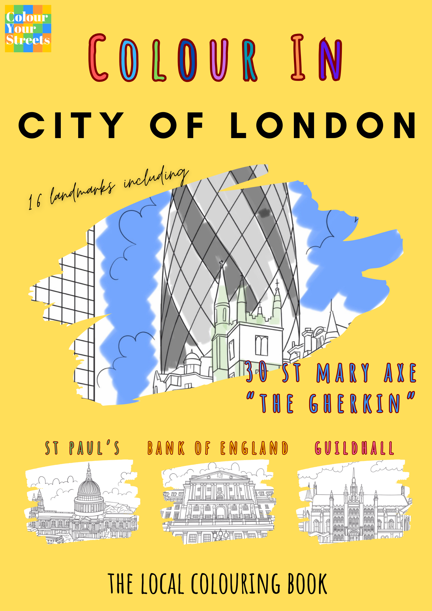 City of London colouring book front cover