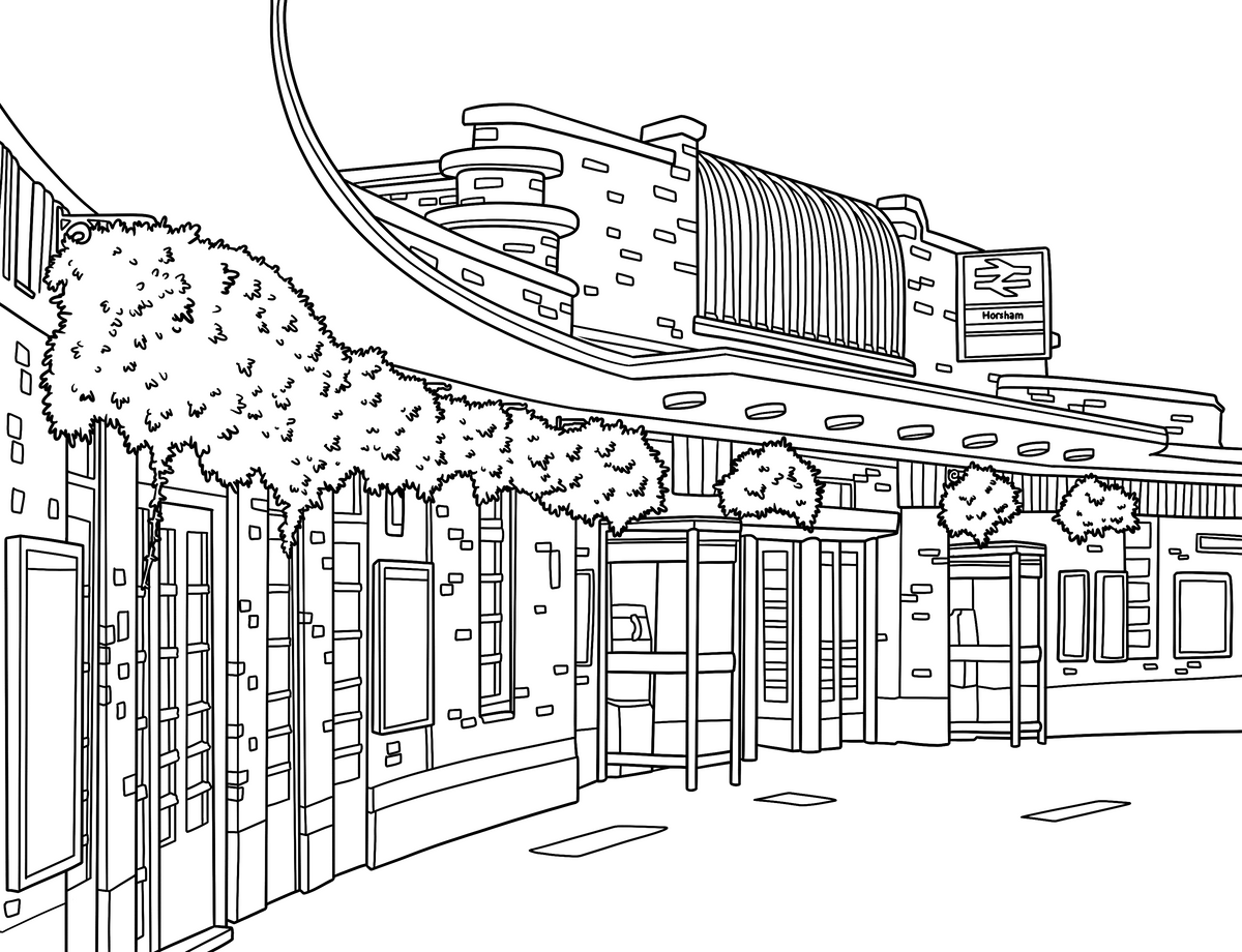 Horsham Colouring Book (A4)