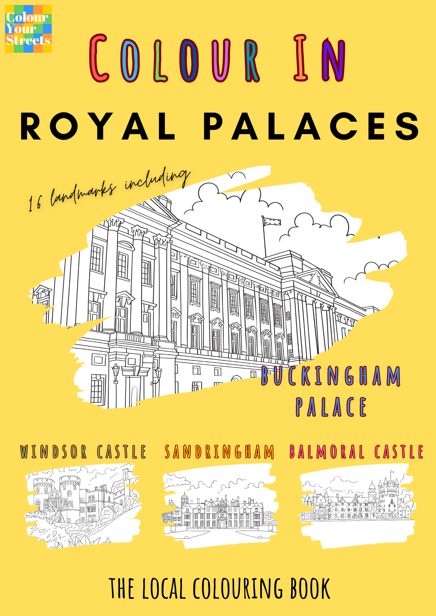 Royal Palaces Colouring Book (A4)