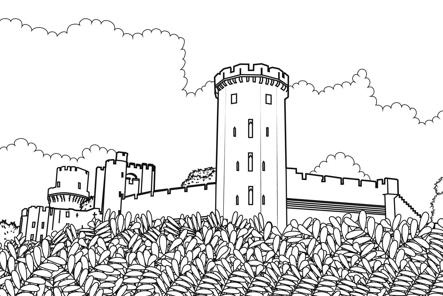 Warwick Colouring Book (A4)