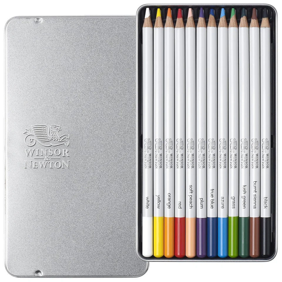 Winsor & Newton Studio Collection 12 Colouring Pencils Tin Set