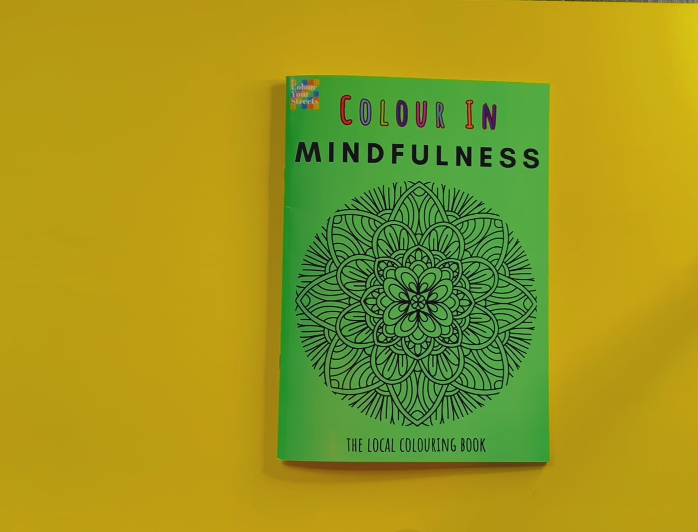 Mindfulness colouring book product video