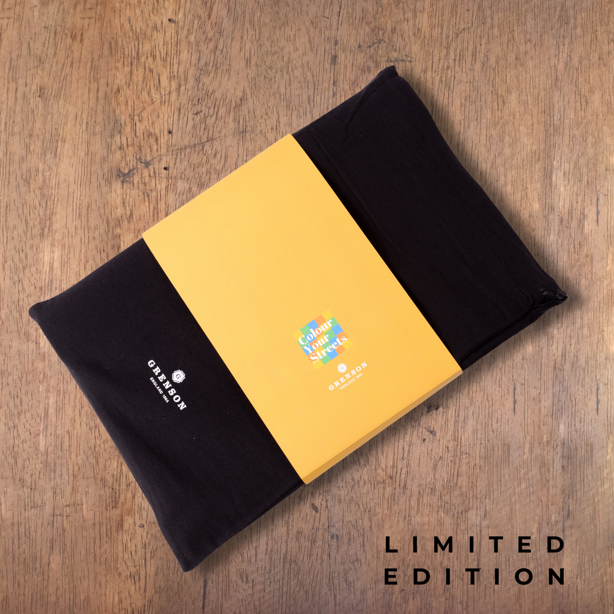 Grenson + Colour Your Streets Leather Wallet Book Holder