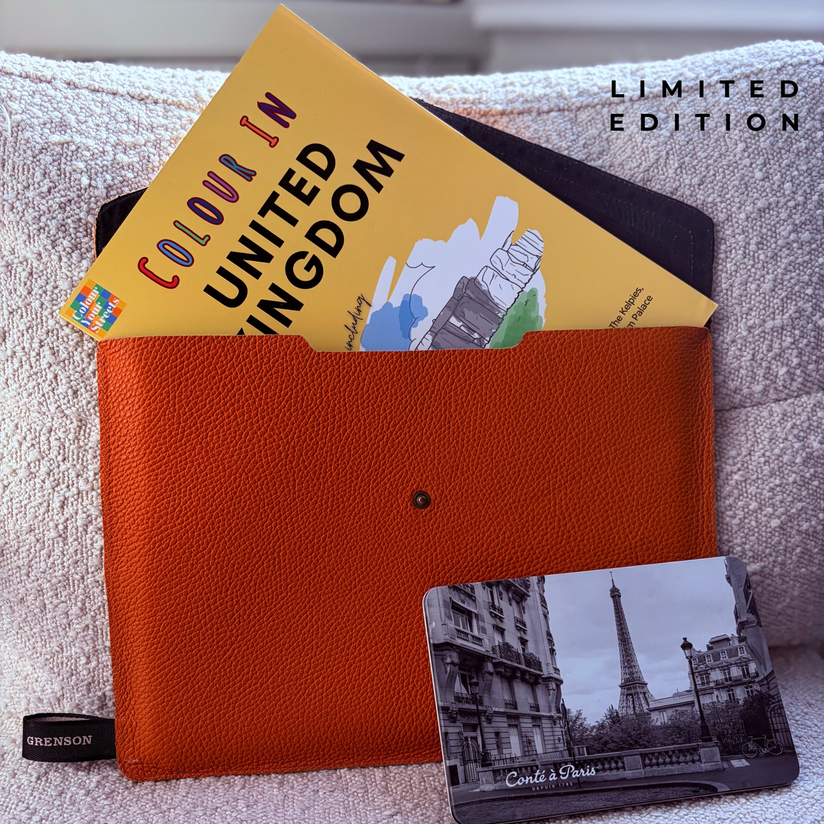 Grenson + Colour Your Streets Leather Wallet Book Holder