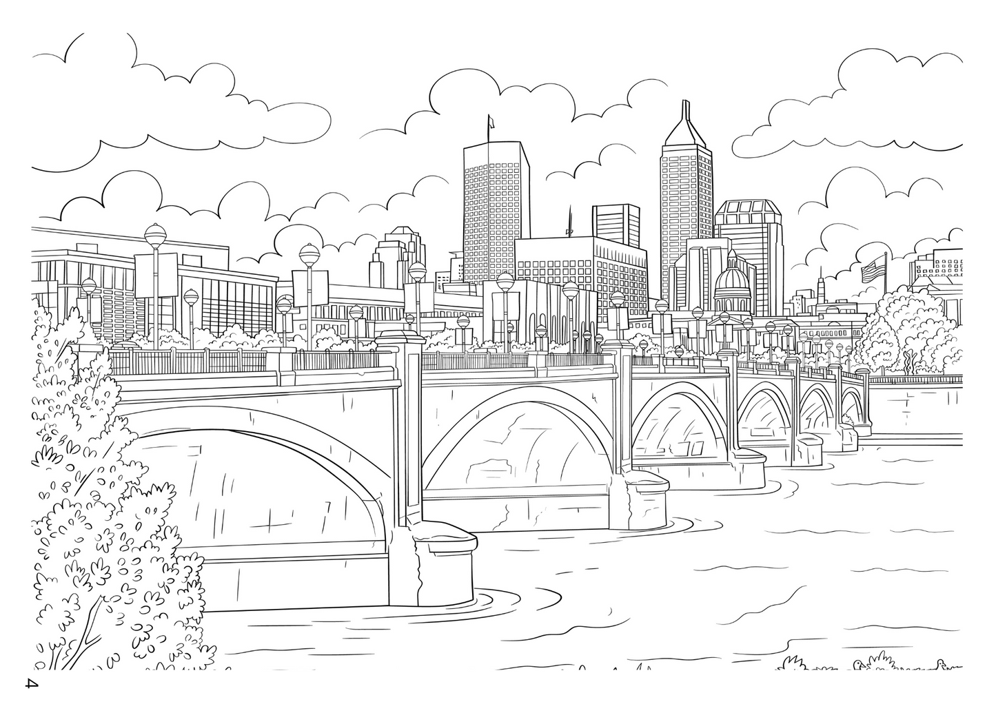 Indianapolis Colouring Book (A4)