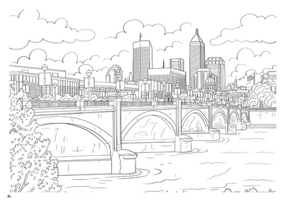 Indianapolis Colouring Book (A4)