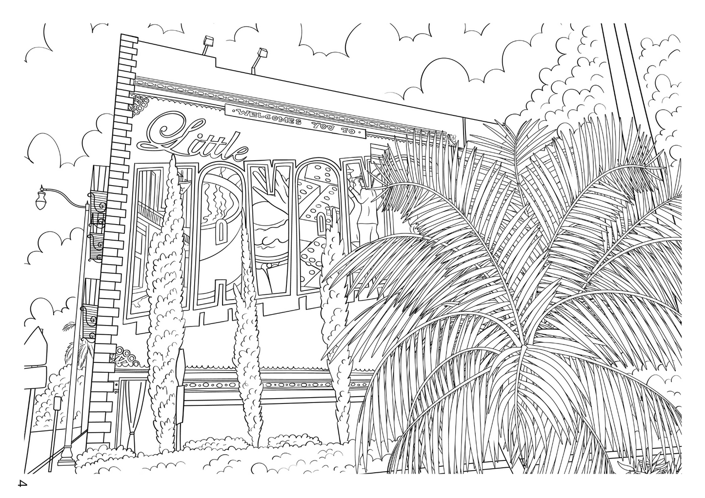 Miami Coloring Book (A4)
