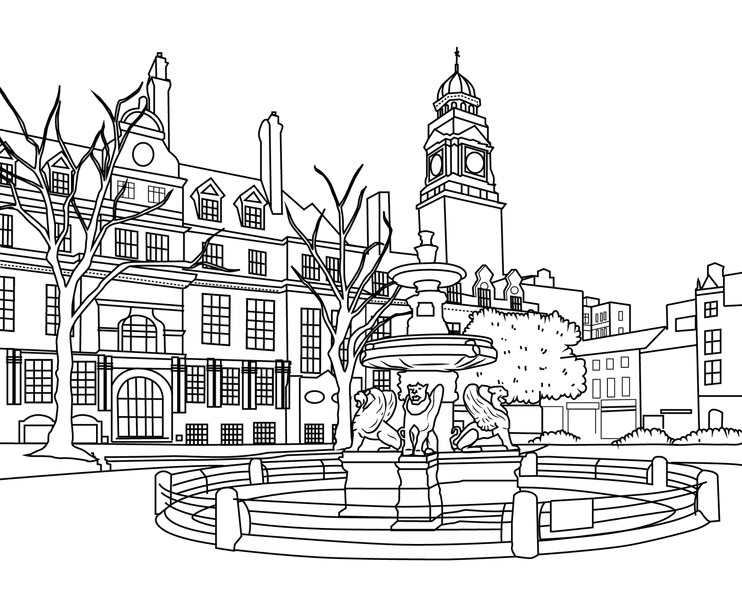 Leicester Colouring Book (A4)