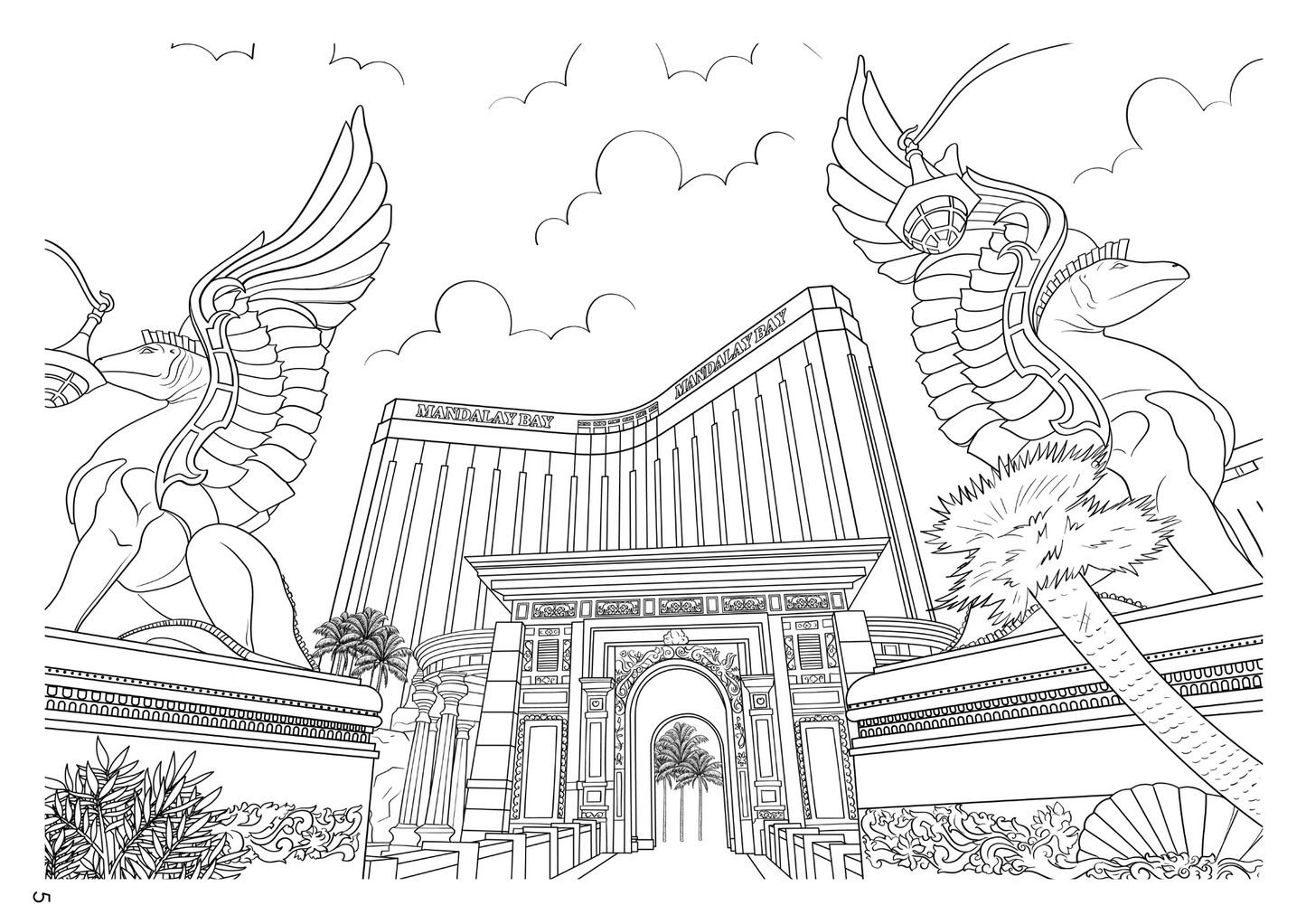 Las Vegas Coloring Book (A4)