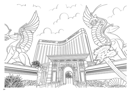 Las Vegas Coloring Book (A4)