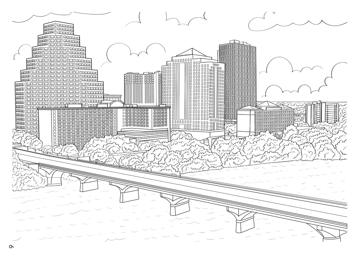 Austin Coloring Book (A4)