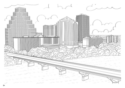 Austin Coloring Book (A4)