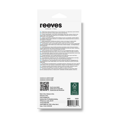 reeves Watercolour Pencils - 12 colours