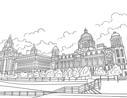 Liverpool Colouring Book (A4)