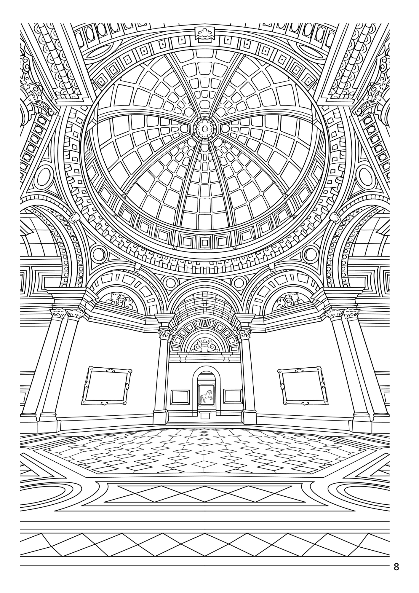 National Gallery Colouring Book (A4 - Hardback)
