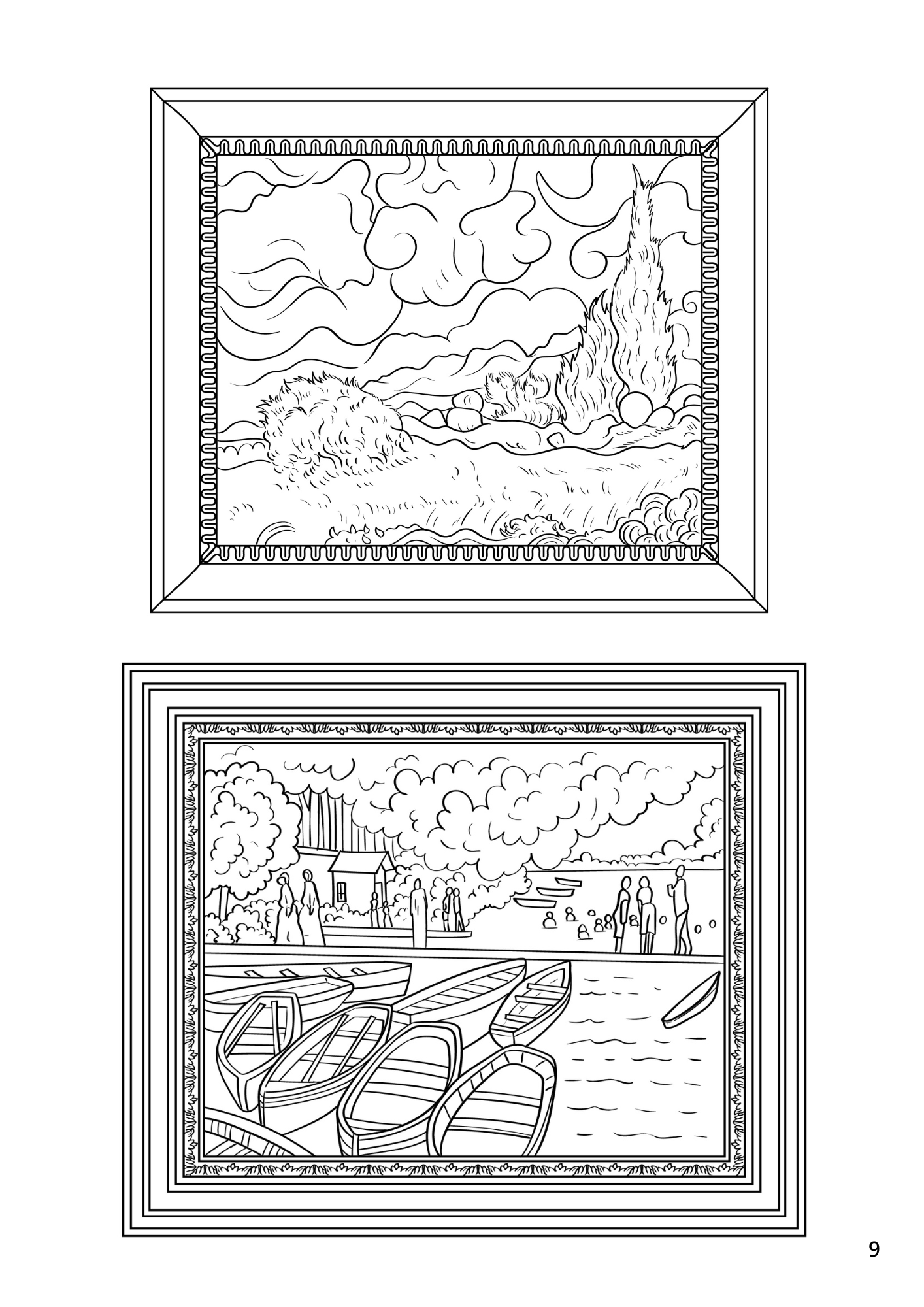 National Gallery Colouring Book (A4 - Hardback)