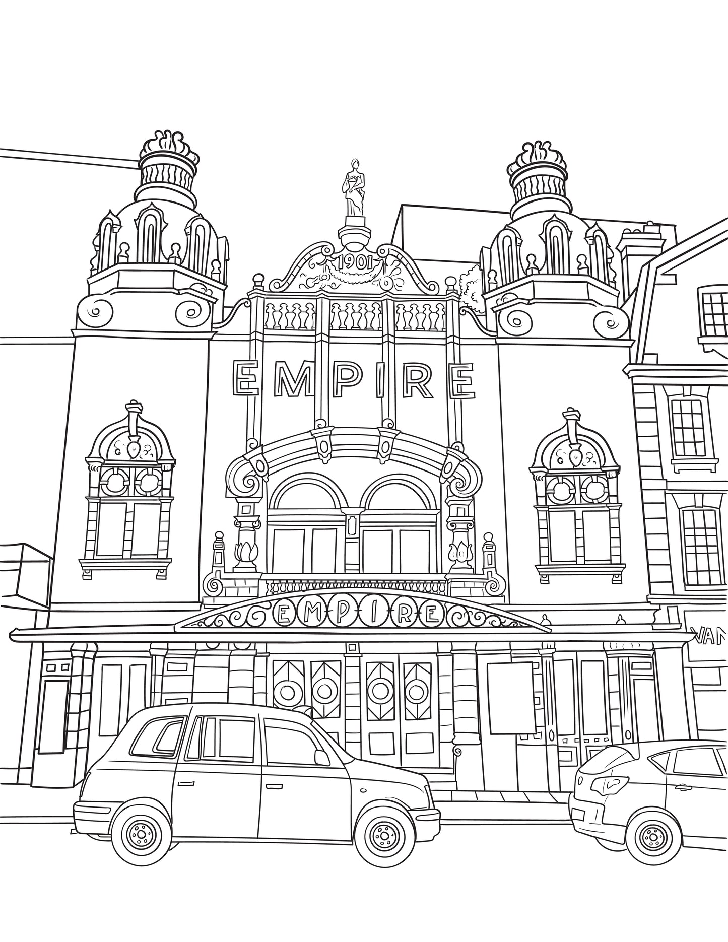 Hackney Colouring Book (A4)