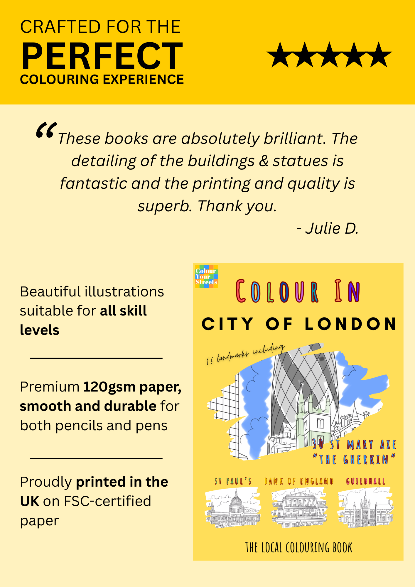 City of London Colouring Book (A4)