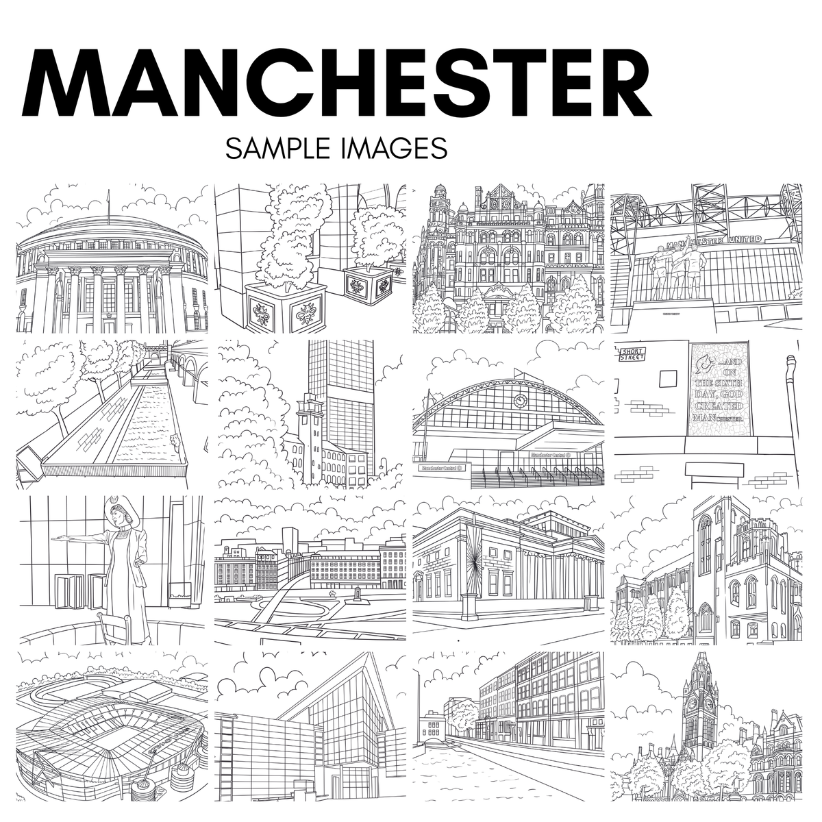 Manchester Colouring Book Bundle