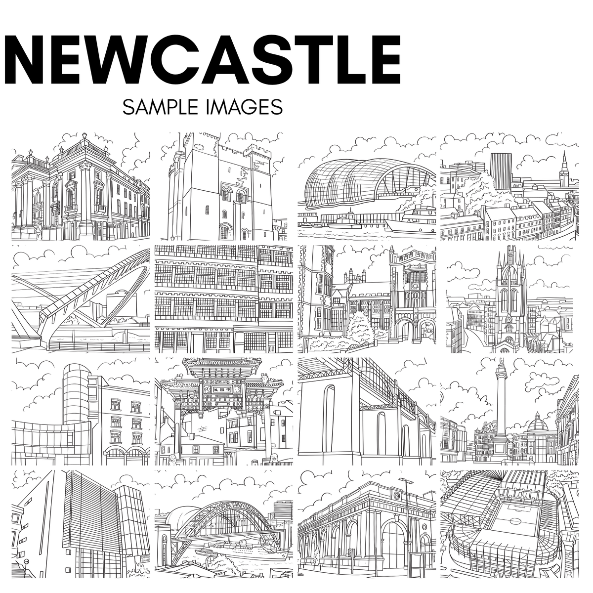 Newcastle Colouring Book Bundle