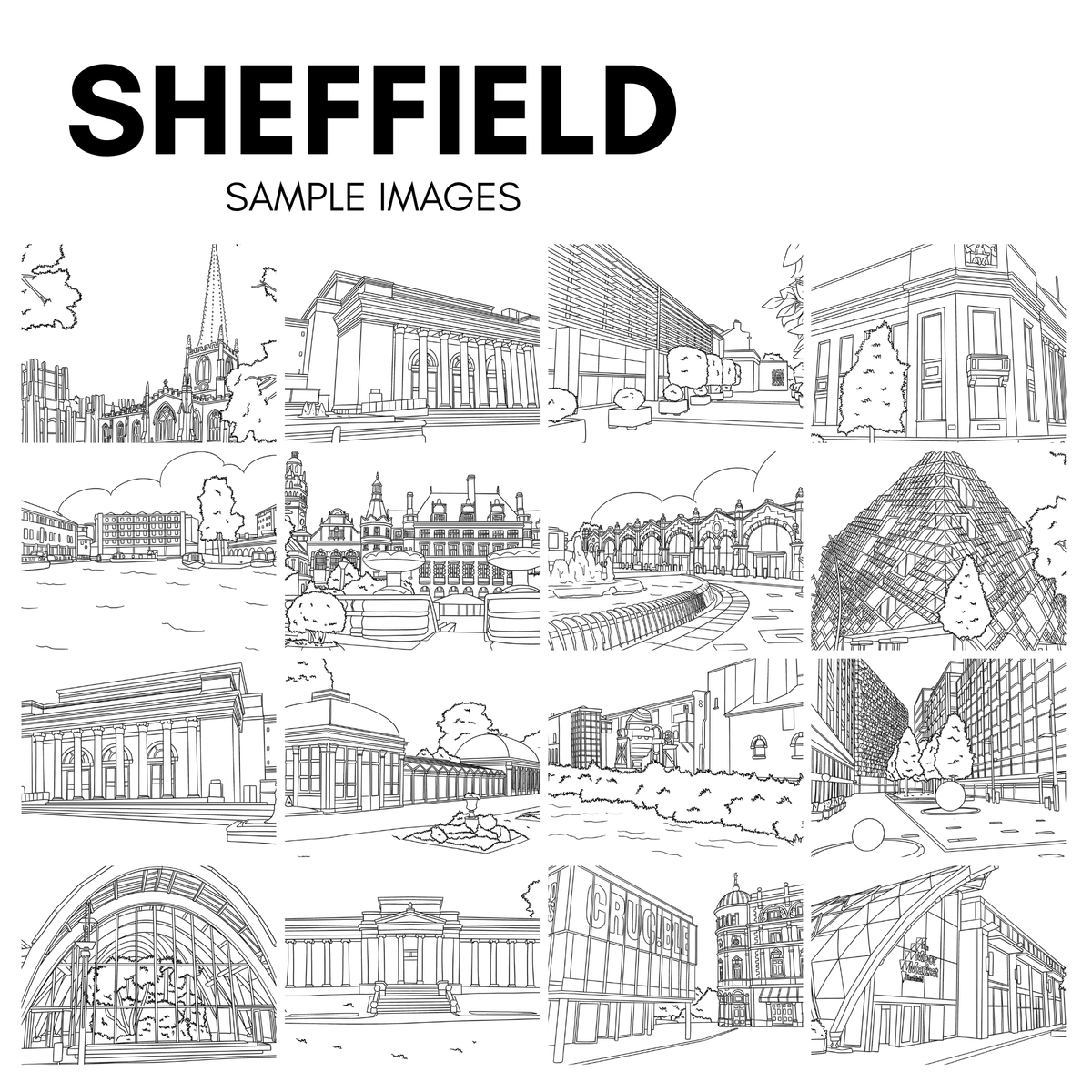 Sheffield Colouring Book Bundle