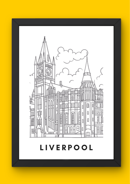 Liverpool Wall Art (A4)