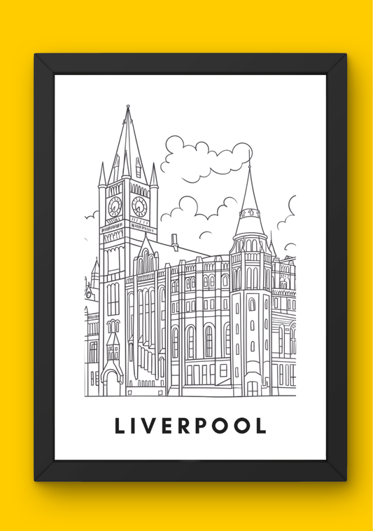 Liverpool Wall Art (A4)