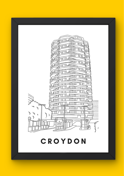 Croydon Wall Art (A4)