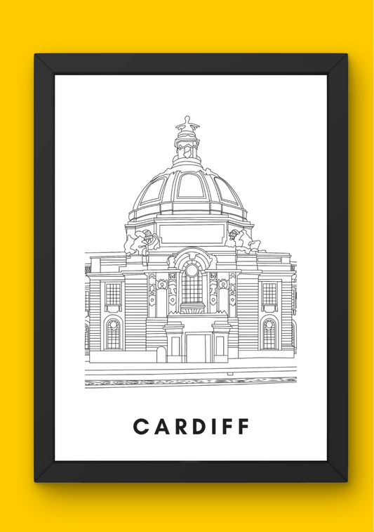 Cardiff Wall Art (A4)