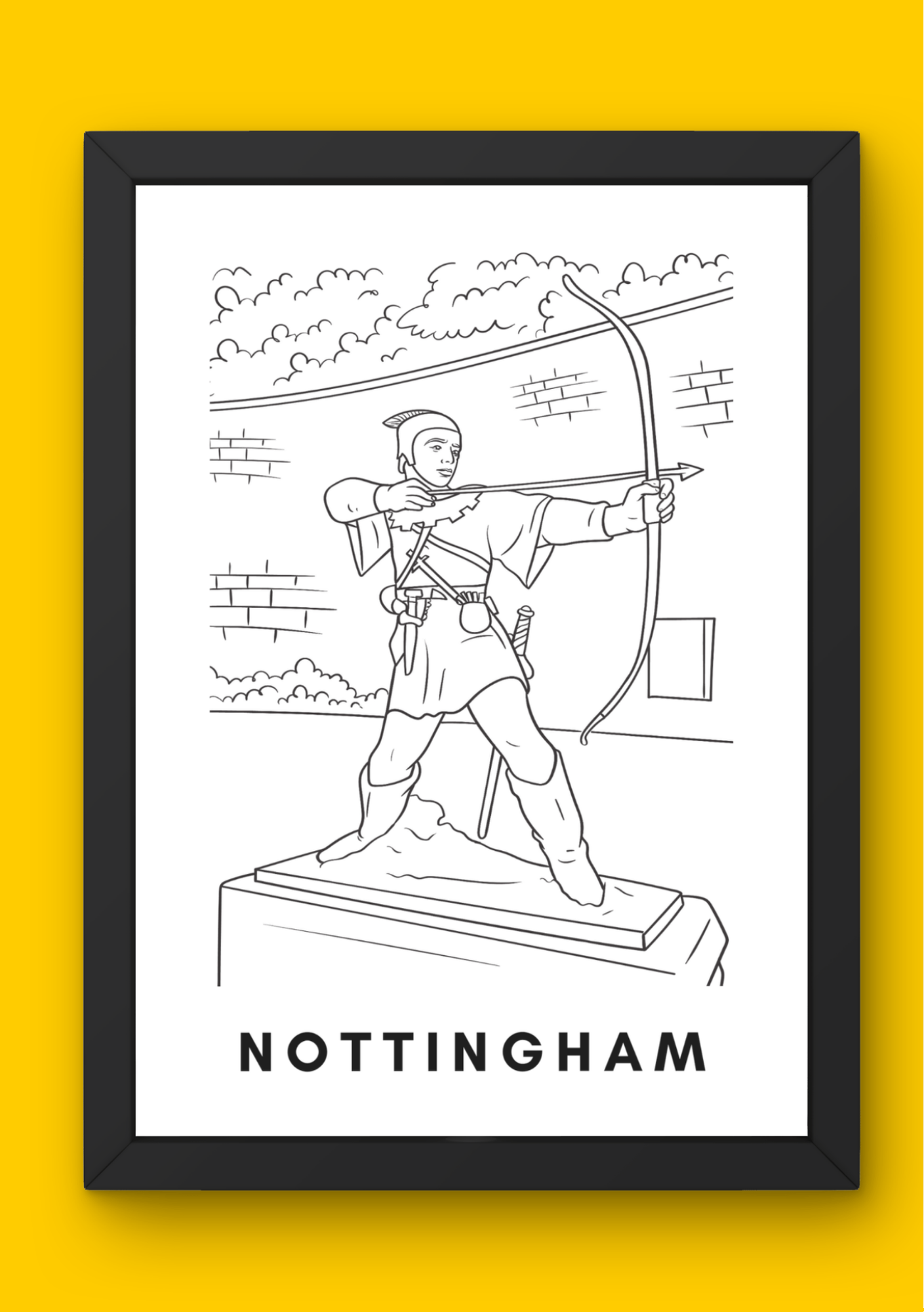 Nottingham Wall Art (A4)