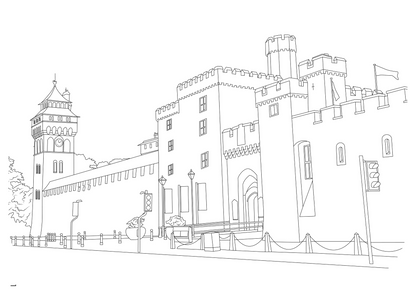 Cardiff Colouring Book (A4)