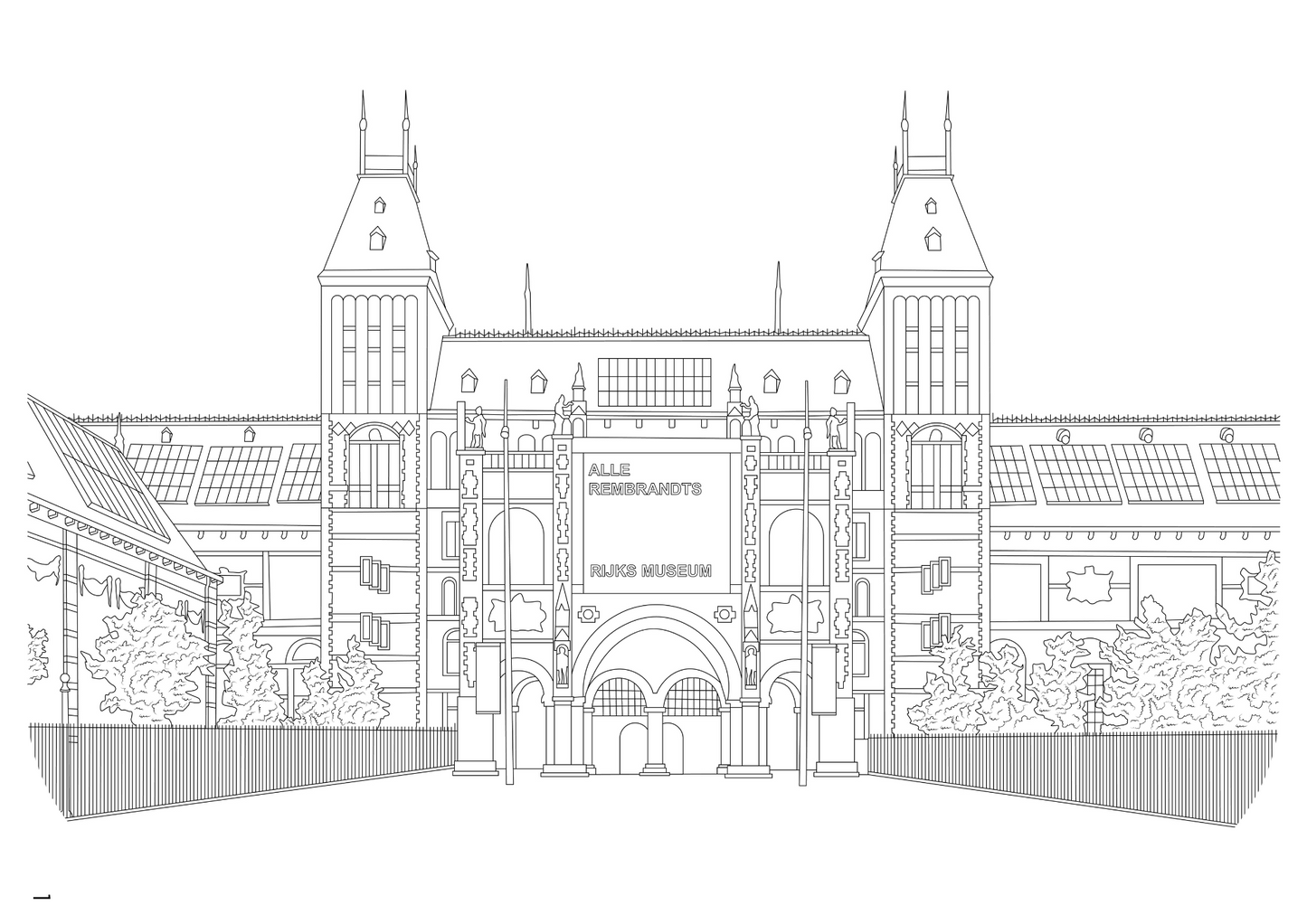 Amsterdam Colouring Book (A4)