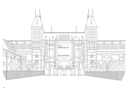 Amsterdam Colouring Book (A4)