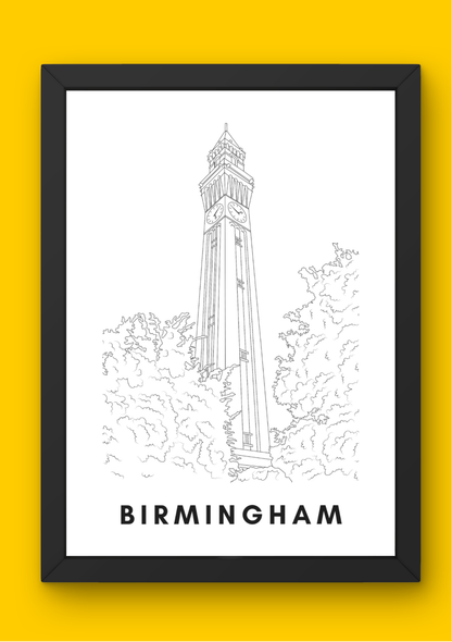 Birmingham Wall Art (A4)