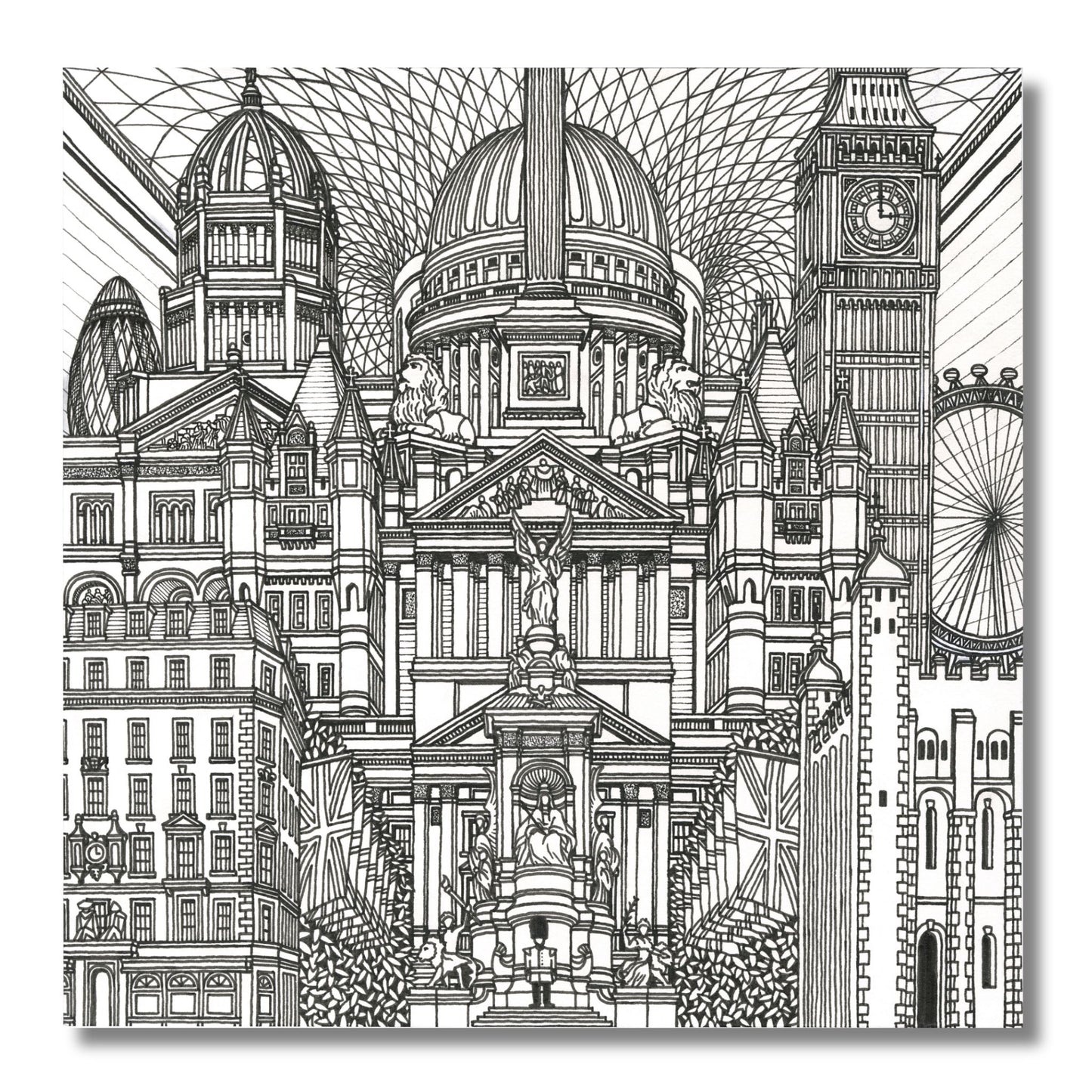 Enchanting British Cities Colouring Book