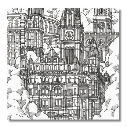 Enchanting British Cities Colouring Book