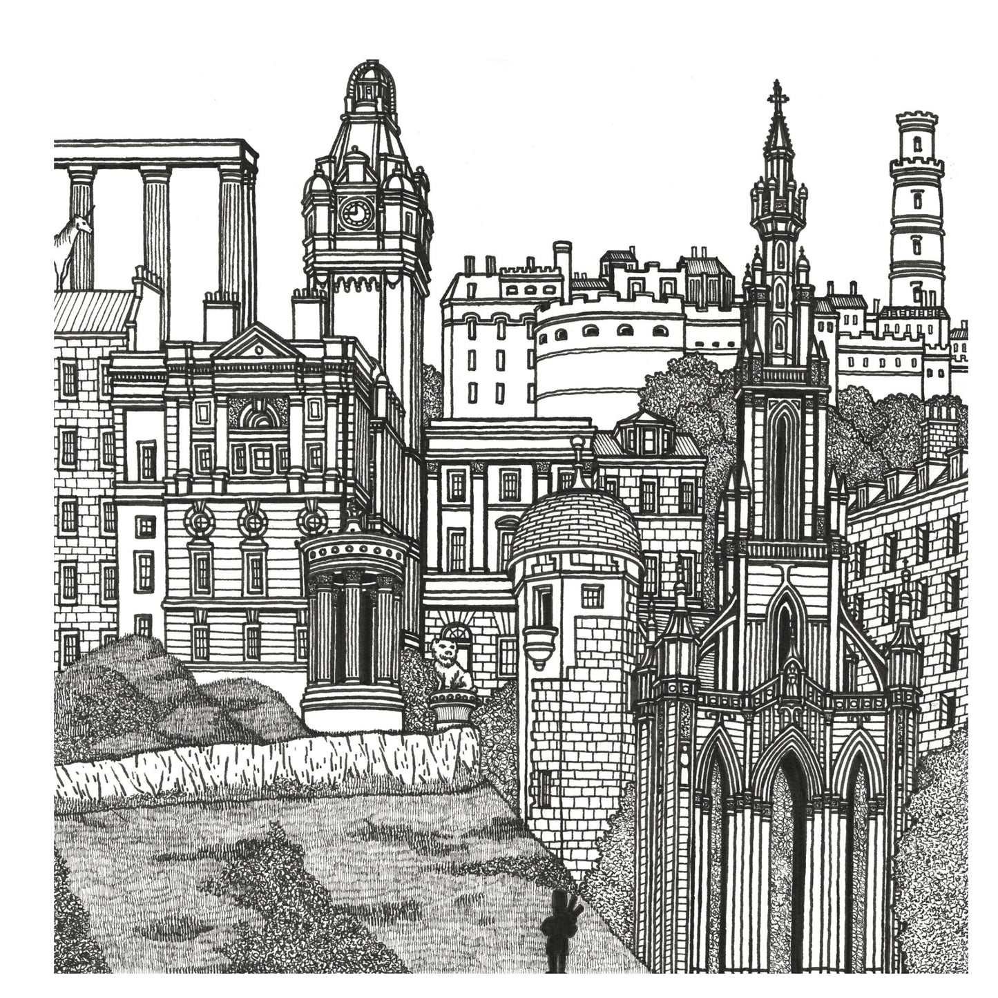 Enchanting British Cities Colouring Book