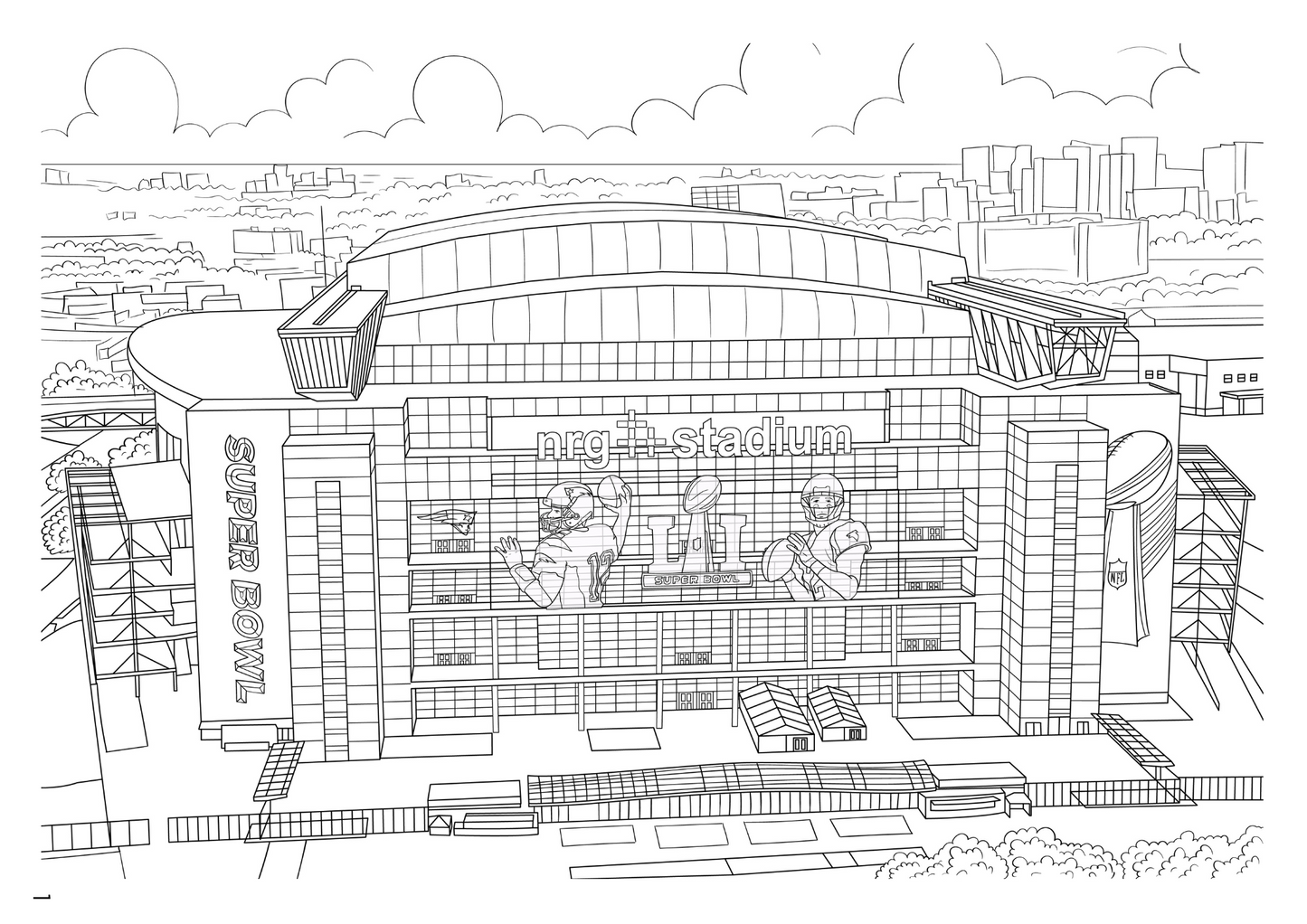 Houston Coloring Book (A4)
