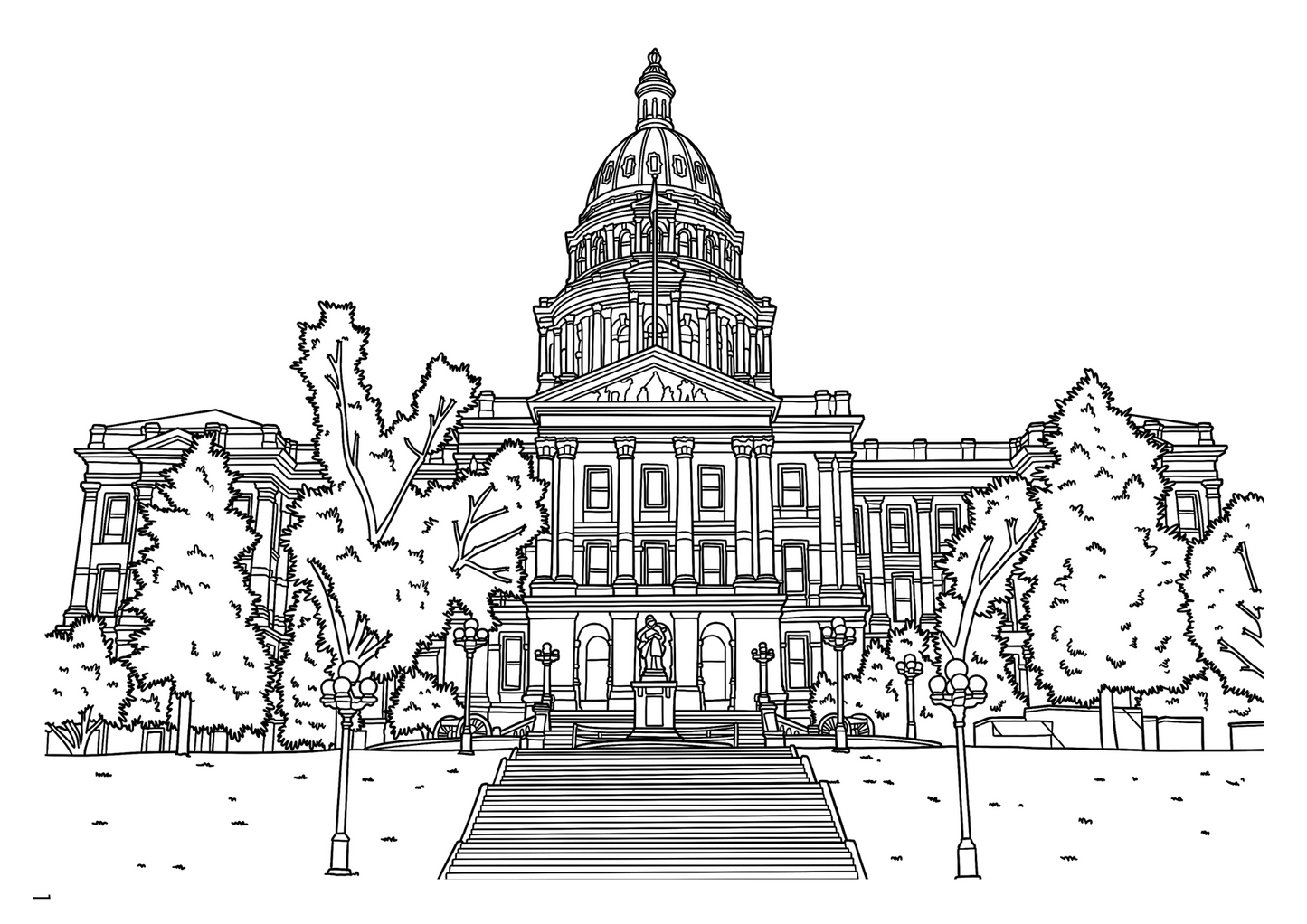 Denver Colouring Book (A4)