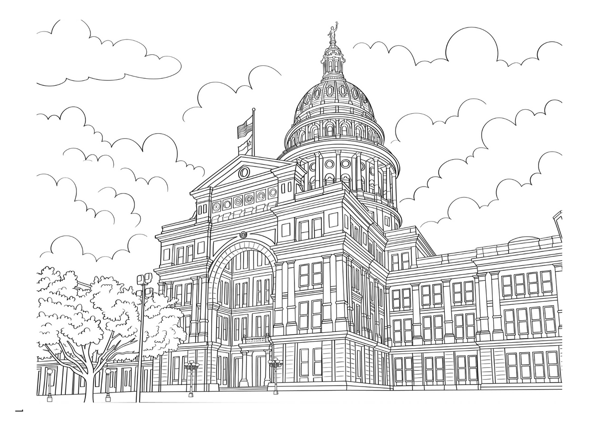 Austin Coloring Book (A4)