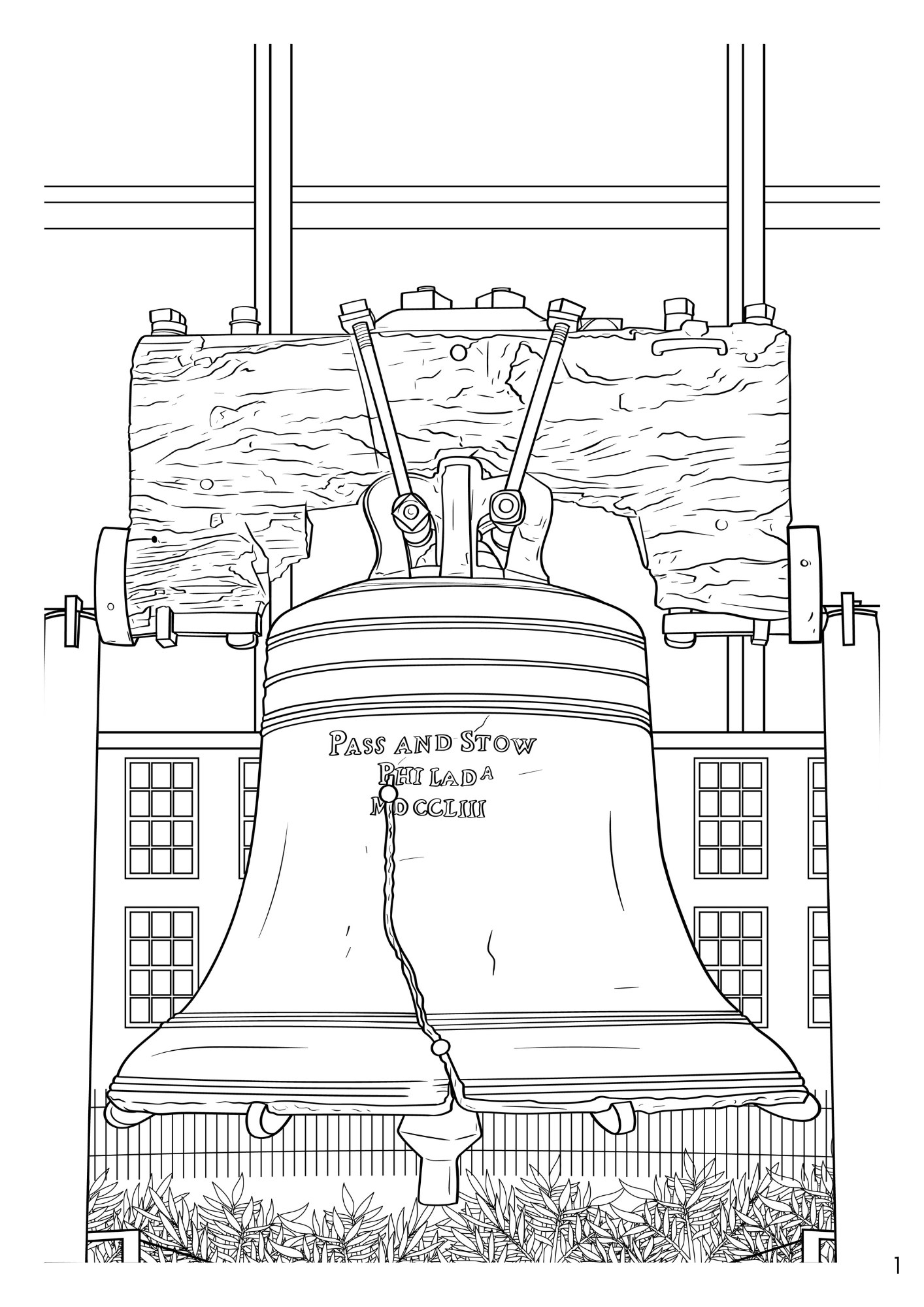 Philadelphia Coloring Book (A4)