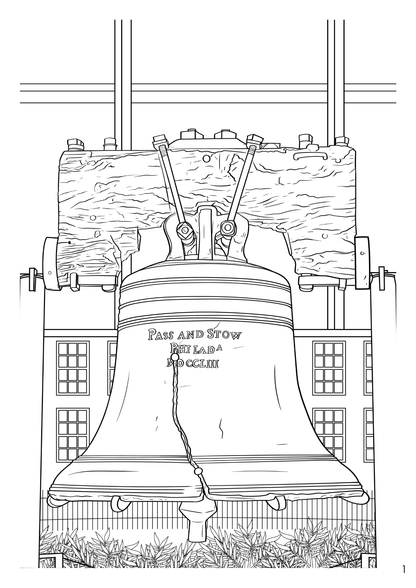 Philadelphia Coloring Book (A4)