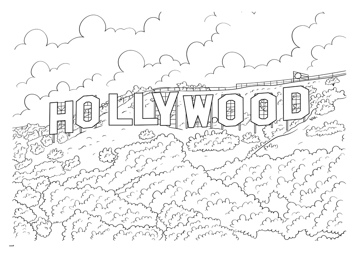 Los Angeles Coloring Book (A4)