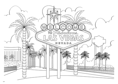 Las Vegas Coloring Book (A4)