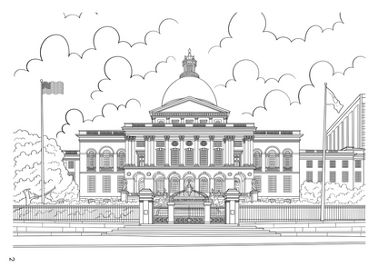 Boston Coloring Book (A4)