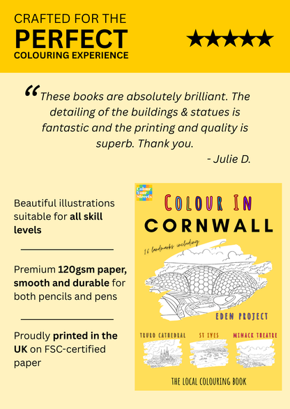 Cornwall Colouring Book (A4)